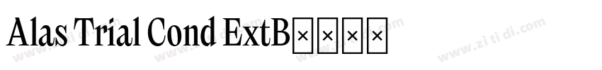 Alas Trial Cond ExtB字体转换 Alas Trial Cond ExtB字体转换